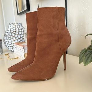 Steve Madden Cognac Stiletto Booties